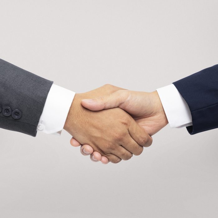 Business agreement handshake hand gesture